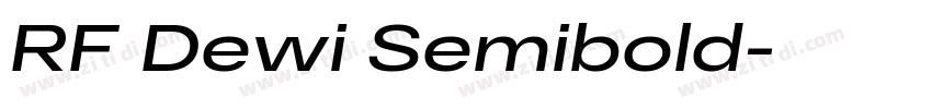 RF Dewi Semibold字体转换